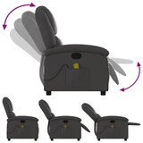 thumbnail of vidaXL Massagesessel Relaxsessel Echtleder Grau