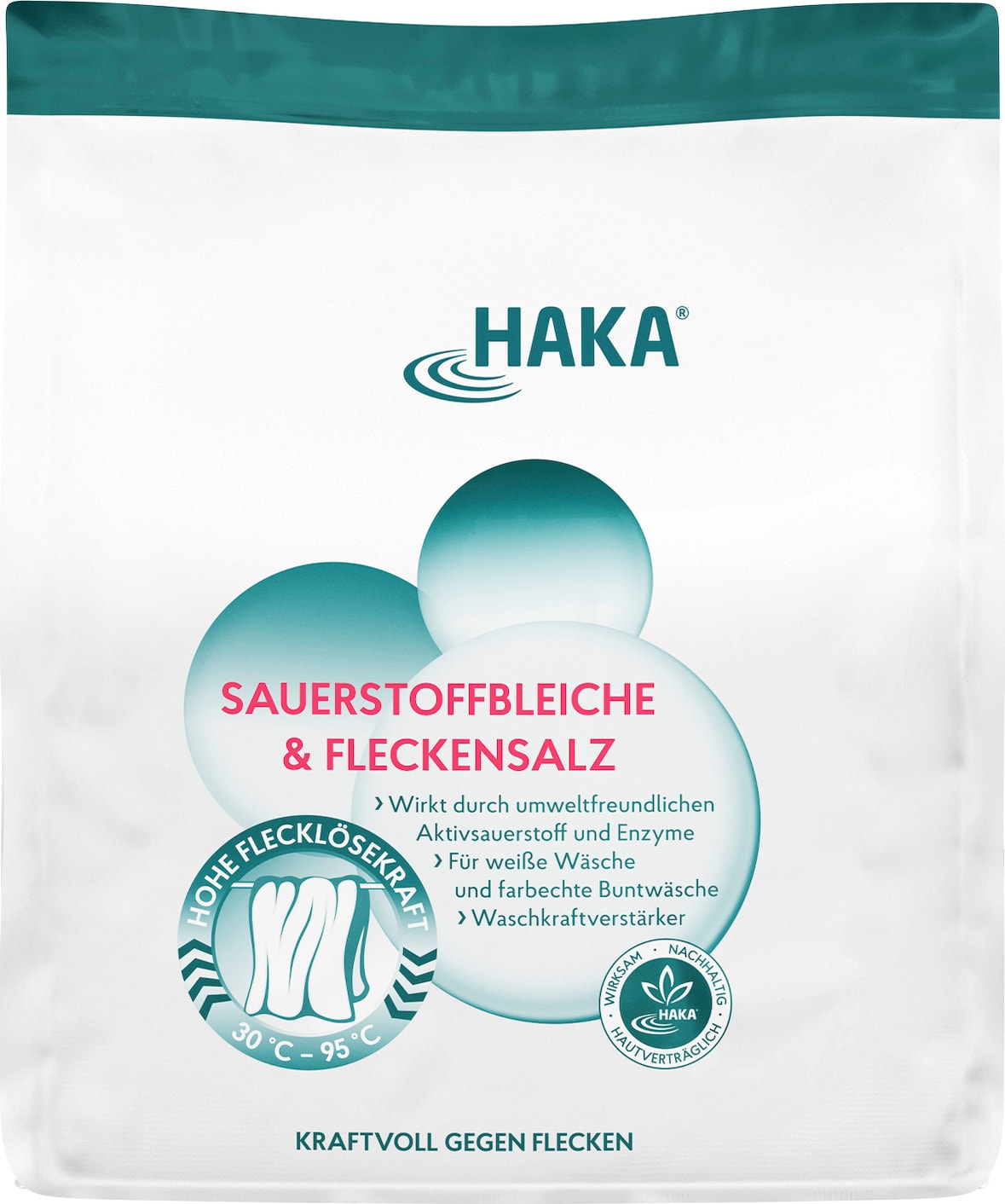 HAKA Sauerstoffbleiche & Fleckensalz 1,5kg Waschmittelzusatz unbedenklich