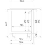thumbnail of Gastro Edelstahl Kühltisch Kühltheke Kühlung -2/+8°C 6 Türen GN 1/1 385L