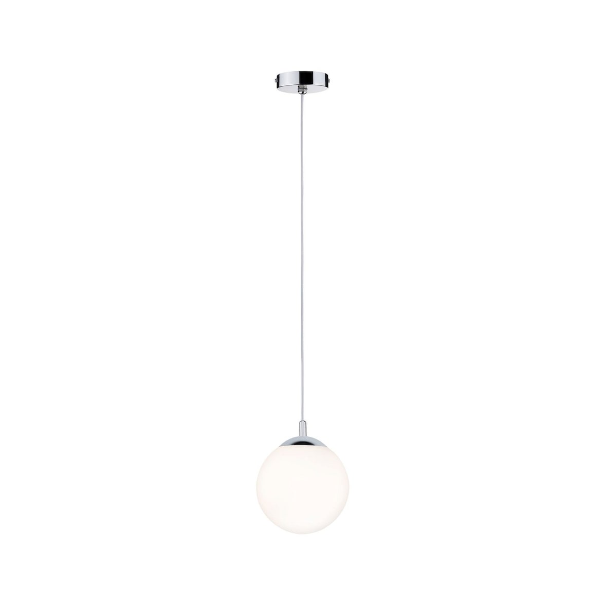 Paulmann Luminaire en suspension Globe IP44 E27   max. 20W Satiné#Chrome gradable 70895
