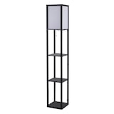 thumbnail of HOMCOM Lampada da Terra Illuminazione Interna Soggiorno Nero e Bianco