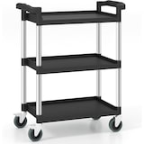 thumbnail of COSTWAY Carrello Officina a 3 Livelli, Carrello di Servizio con Ruote Bloccabili e Doppie Maniglie, Carrello in Alluminio Max