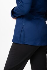 thumbnail of Chef Works® Damenkochjacke NEPAL Flex Serie nachhaltig, Reissverschluss, Cool Vent™, Oceanblue, Größe XL