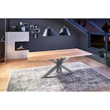 thumbnail of SAM® Esstisch Baumkante massiv Akazie natur 220 x 100 silber FELINA