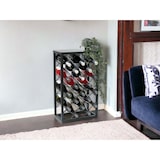 thumbnail of DanDiBo Weinregal Metall Schwarz Stehend 96434 Flaschenregal 68 cm Weinhalter Flaschenhalter Modern für 20 Flaschen