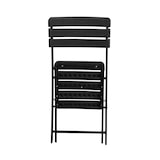 thumbnail of Pack 2 Sillas Plegables Efecto Madera Negro 55x46x81cm 7house