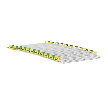 Helloshop26 - Rampa portatile in alluminio - 500 kg - 1 96,5 x 91,4 cm 14_0007654