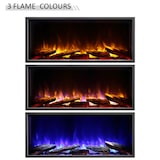 thumbnail of BALDERIA Elektrokamin Amazona 36, Elektrischer Einbaukamin mit LED-Flamme und Heizfunktion, Schwarz