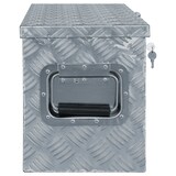 thumbnail of DELUKE® Aluminiumbox mit Deckel - Abschließbar Alubox Deichselbox Alu Anhängerbox Werkzeugkiste Metall Transportbox Metallkiste, 80,5x22x22cm Silber