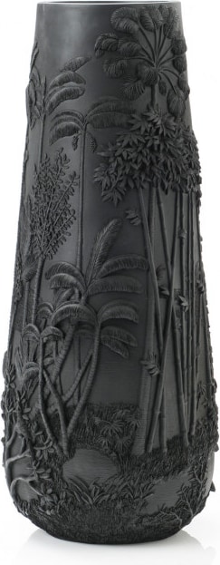 Vase Schwarzes Blatt 83 cm - Anderes Amadeus-Harz 34.5x34.5 cm