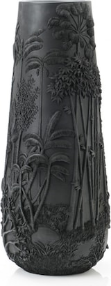 thumbnail of Vase Schwarzes Blatt 83 cm - Anderes Amadeus-Harz 34.5x34.5 cm