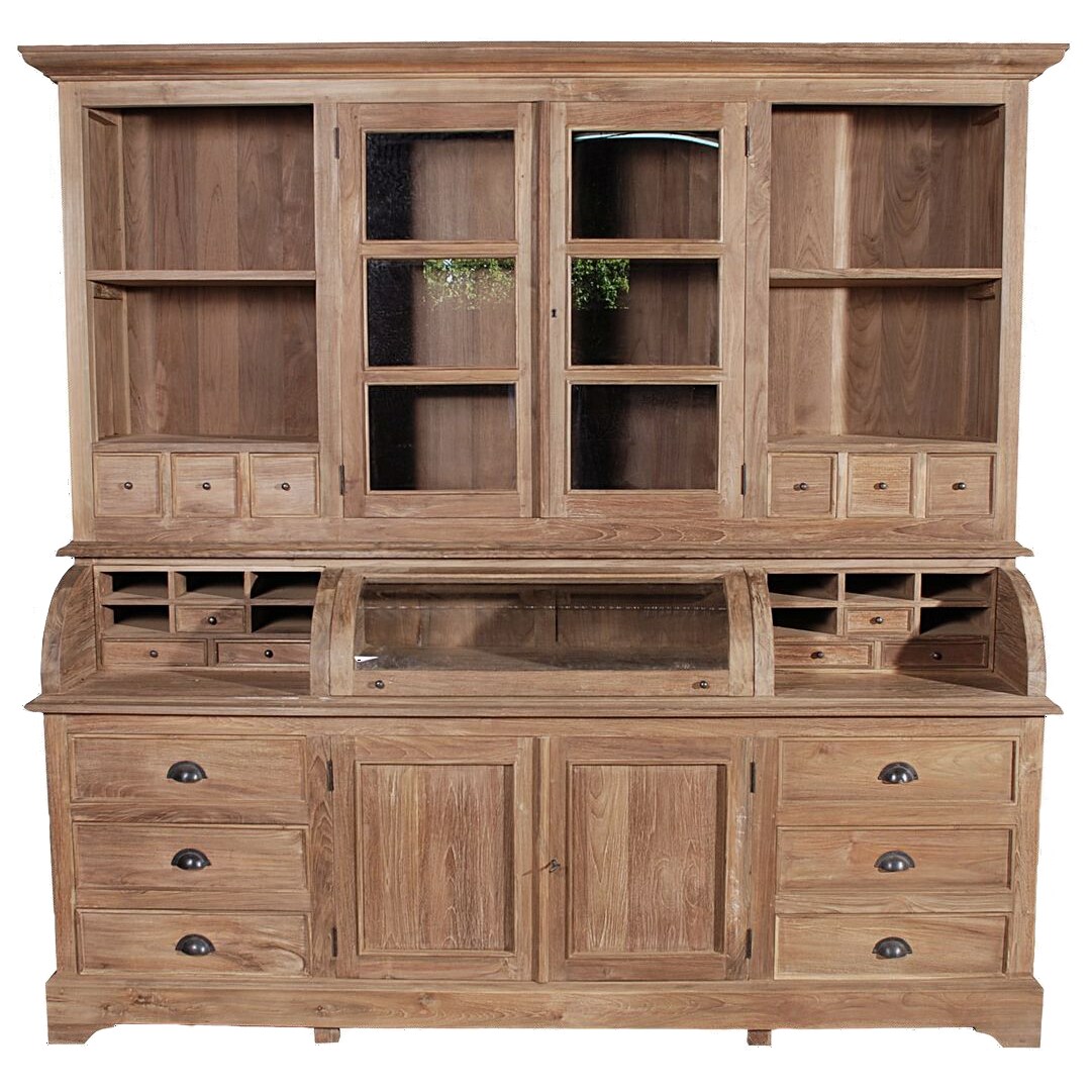 SIT Möbel Buffet-Schrank | aus recyceltem Teak-Holz | natur | B 220 x T 60 x H 210 cm | 07935-01 | Serie ROMANTEAKA