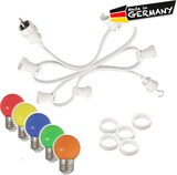 thumbnail of Illu Party Lichterkette für Außen Garten 30m weiß 30 bunte LED Kugellampen