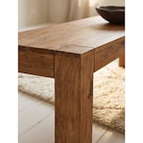 thumbnail of Sitzbank Landhaus-Stil: Massivholz Akazie, 200 kg Belastung, handgefertigt. Beige, 160x35x45 cm | Kadima Design