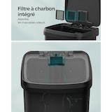 thumbnail of Helloshop26 - Pattumiera da cucina da 50 litri pattumiera a pedale in metallo con coperchio grande e alta nera 12_0007193