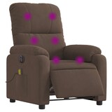 thumbnail of vidaXL Massagesessel Elektrisch Braun Mikrofasergewebe