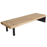 thumbnail of Sitzbank HWC-L75, Esszimmerbank Bank Garderobenbank, Industrial Massiv-Holz MVG-zertifiziert 200cm, natur