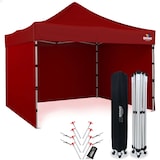 thumbnail of Faltzelt 3x3 m - mit 3 Wänden - Rot