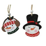 thumbnail of 8x Christbaumschmuck Schneemann Holz 10cm Figur Weihnachtsbaum Anhänger Weihnachten Weihnachtsbaumschmuck Winterfigur Schneefigur Snowman Rot Weiß