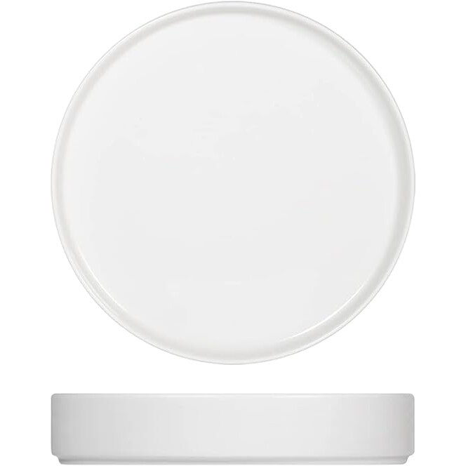 H&H Set 6 Piatti Fondi Norway, Porcellana, Bianco, 19,5cm