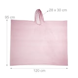 thumbnail of Relaxdays Regenponcho Einweg, 10er Set, Einmal Regencape mit Kapuze, für Erwachsene, Notfallponcho Damen & Herren, rot