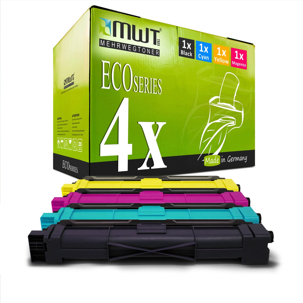 4 Mehrwegtoner kompatible Lasertoner ersetzt Brother TN-242/246 TN-242BK TN-246C TN-246M TN-246Y Mehrfarbig