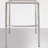 thumbnail of CHEFGASTRO Barhocker PHILADELPHIA Edelstahl Samt mit 4-Fuﬂ Gestell HxBxT 110x64x48cm Samt Braun Barstuhl