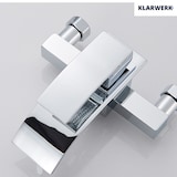 thumbnail of "ROSA" | Rubinetto per vasca a cascata doccia cromata| in acciaio inox con doccetta e supporto Set completo termostato vasca con rubinetto miscelatore