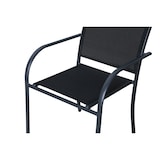 thumbnail of aro Silla apilable, acero/malla sintética, gris/negro