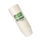 thumbnail of 50 Suppenbecher, Zuckerrohr `pure` 350 ml Ø 10 cm · 6,4 cm weiss