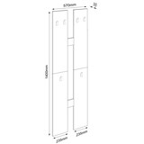 thumbnail of Vloermeubilair Salia C. 140 x L. 57 x J. 2 cm Wit
