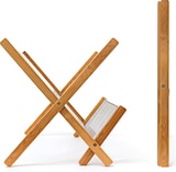 thumbnail of Relaxdays Abtropfgestell CROSS, zum Klappen, für Teller, Tassen, Bambus, Metall, Abtropfständer, 27 x 39 x 29 cm, natur