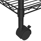 thumbnail of vidaXL Opbergrek 5-laags met wielen 250 kg 75x35x155 cm zwart