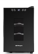 thumbnail of Orbegozo vinoteca VT 630, capacidad de 6 botellas, luz interior LED, pantalla digital LCD, táctil, control electrónico temperatura, silenciosa, 55 W