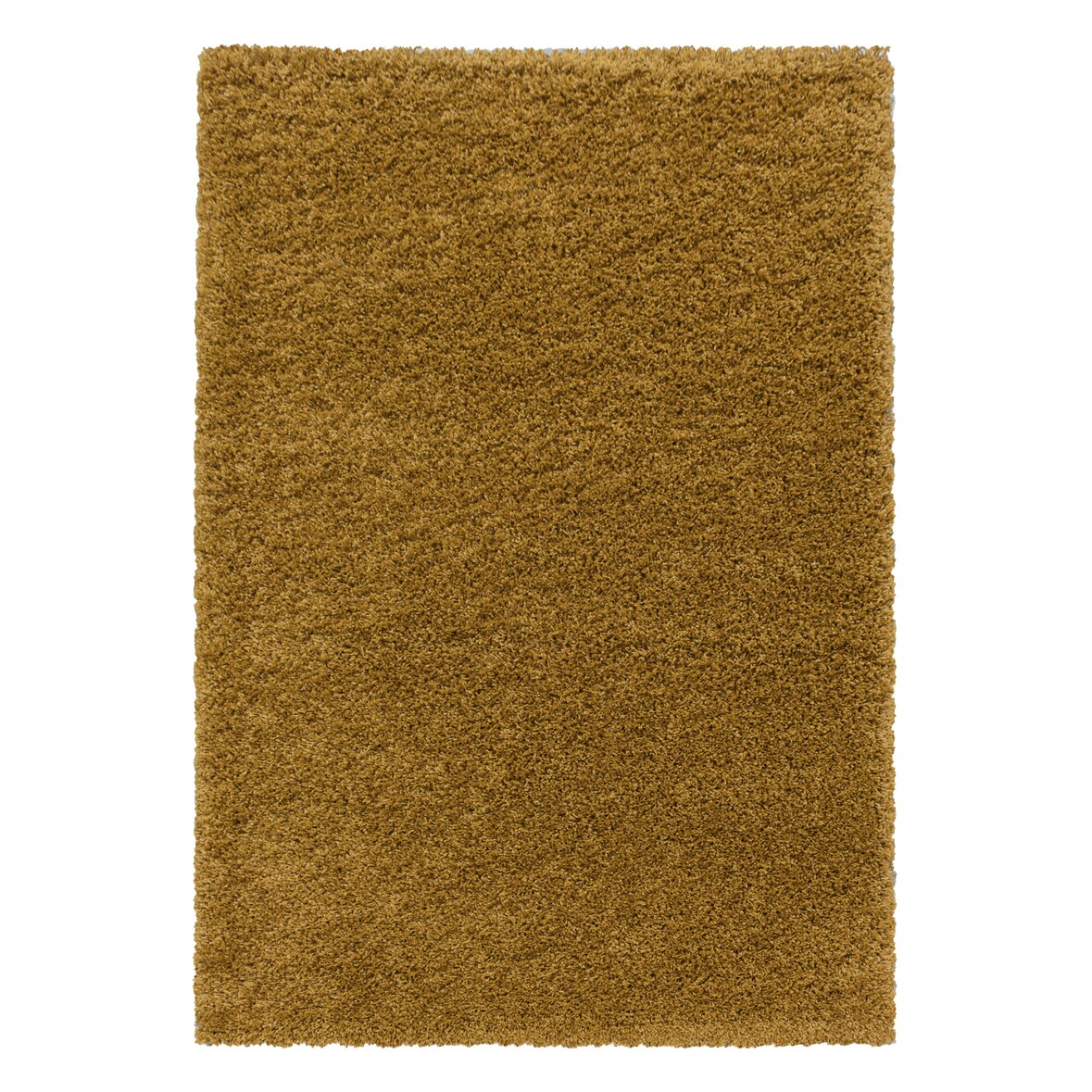 Teppich Hochflor Langflor Uni Kuschelig Waschbar Strapazierfähig Wohnzimmer Schlafzimmer OEKO-TEX Gold 160x230 cm – SPREE von Kadima Design