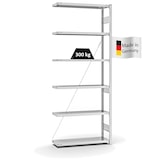 thumbnail of PROREGAL Fachbodenregal Stecksystem | Anbauregal | HxBxT 250x100x30cm | 6 Ebenen | Fachlast 300 kg | Einseitig nutzbar | Lichtgrau