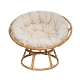 thumbnail of Fauteuil en Rotin style loveuse et Coussin en Coton H 80 cm