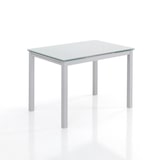 thumbnail of Oreste Luchetta tavolo allungabile CLEVE WHITE piano vetro temprato verniciato bianco H.76 x L.110 x P.70 cm