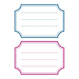 thumbnail of HERMA Buchetiketten, blaue Randgestaltung, 76 x 35 mm