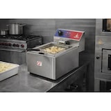 thumbnail of Gasfrit – Elektrische friteuse 8 liter zonder aftapkraan, 3000 W, met hoogwaardige E.G.O-thermostaat