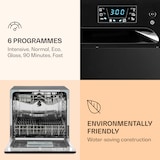 thumbnail of Amazonia 8 Geschirrspülmaschine 1620 Watt 8 Maßgedecke 49 dB Aquastop Schwarz