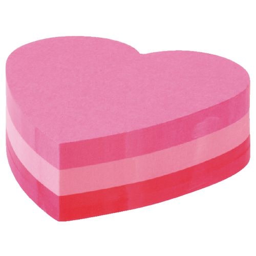 POST-IT Bloc repositionnable 225 feuilles forme coeur 2007H