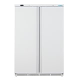 thumbnail of Frigorífico profissional de 2 portas, branco, refrigeração estática recirculada, 186 x 122 x 59 cm, com fechadura, 744L, Polar Série C CZ781