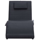 thumbnail of vidaXL Massage-Chaiselongue mit Kissen Schwarz Kunstleder