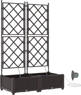 thumbnail of vidaXL Gartenpflanzer Braun 80 x 40 x 126 cm Stahl