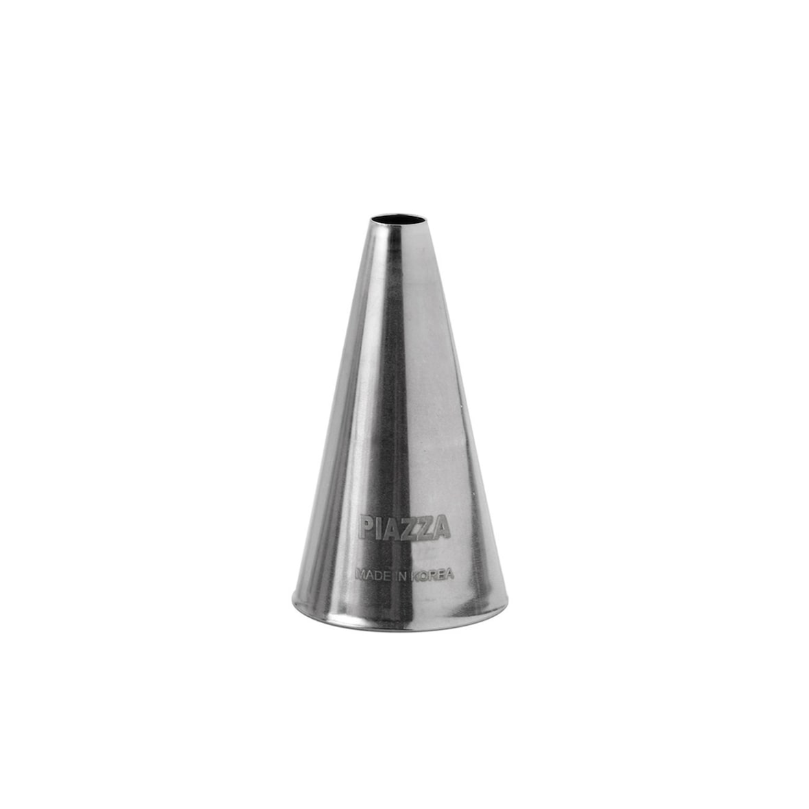 Decoratiespuitmondjes/spuitmondjes van roestvrij staal met ronde opening van 6 mm, set van 2