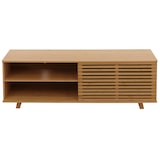 thumbnail of Suporte de TV em bambu HWC-N80, mesa de TV, cómoda com tampo baixo, compartimentos de arrumação com certificação FSC® 50x140x40cm