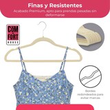 thumbnail of COM-FORT HOUSE Perchas terciopelo antideslizantes pack 50 beige ultrafinas ahorro espacio gancho 360 ropa vestidos trajes