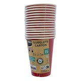 thumbnail of Pronappe 89115I 20x 15 Pappbecher, 20 cl - Rot