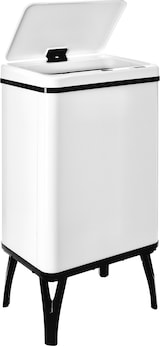 thumbnail of WellHome - 2er-Set Intelligenter Mülleimer 40L in Weiß mit Magnetetiketten 35,5x26x71,5 cm